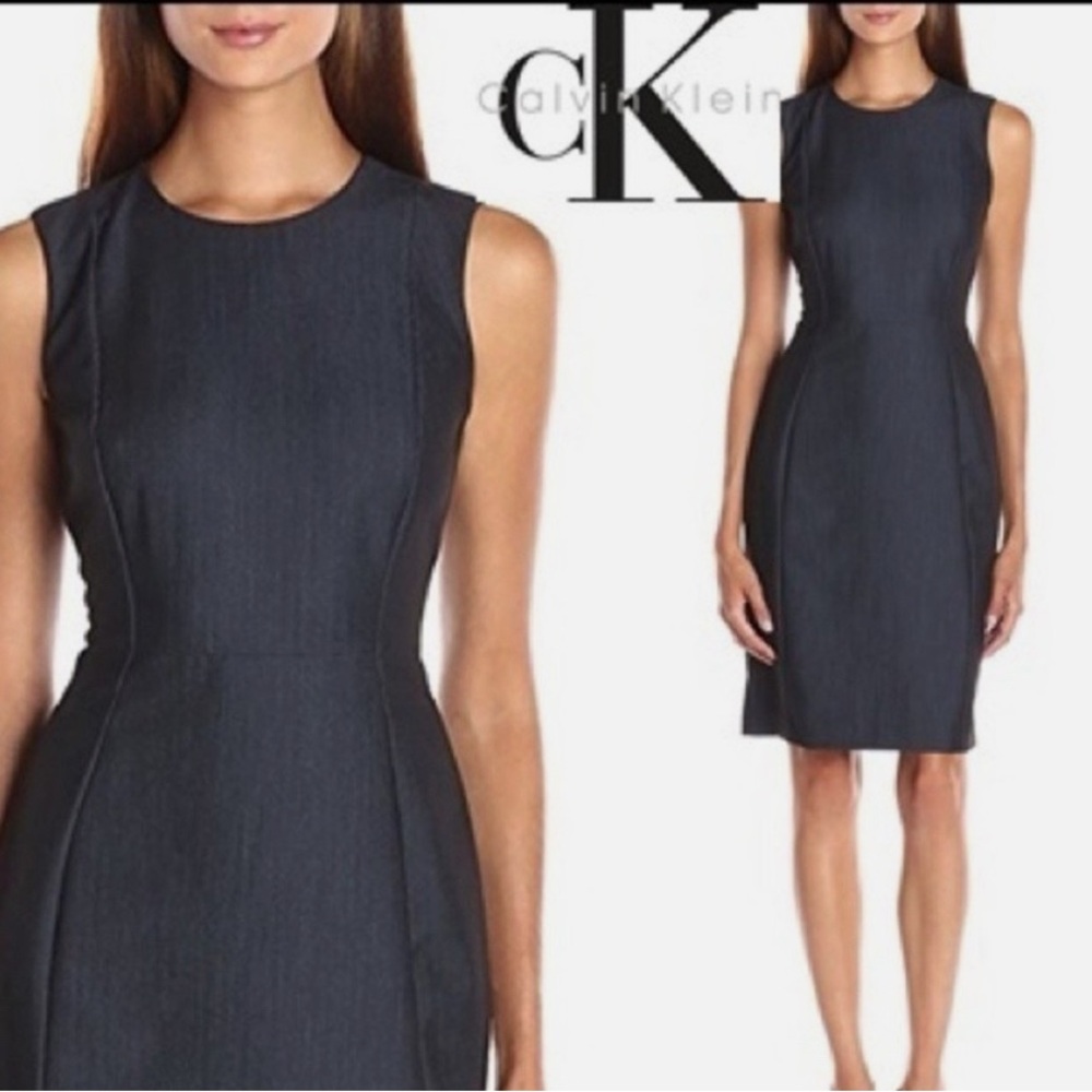 Calvin Klein Sleeveless Black Dress